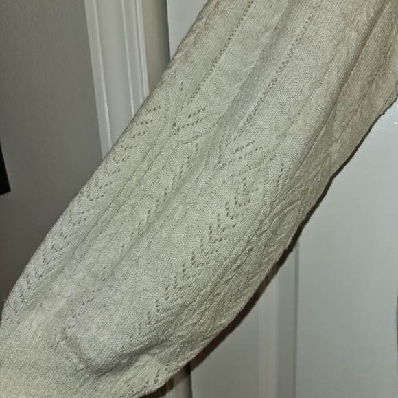 Knox Rose Long Pointelle Cardigan 2x - Picture 4 of 9